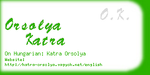 orsolya katra business card